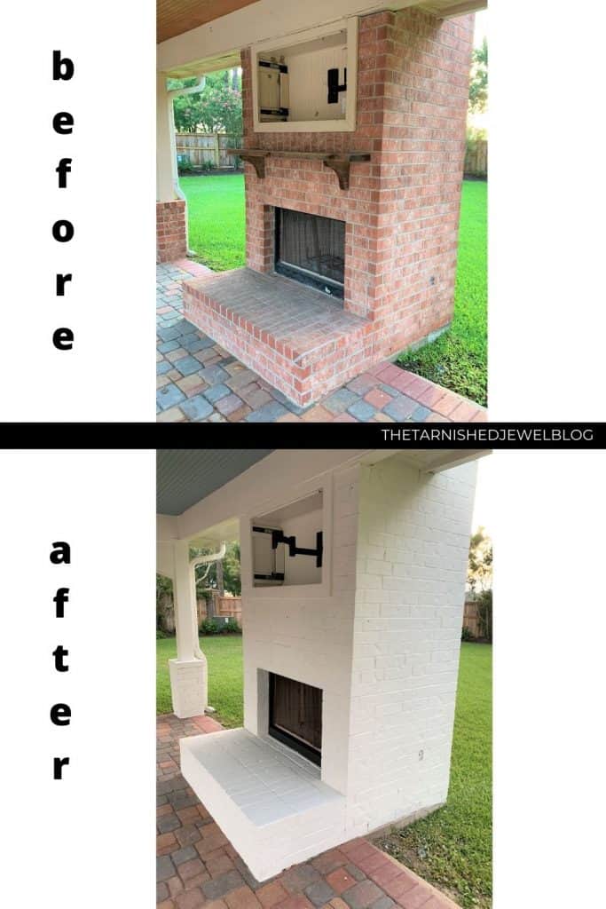 Our White Painted Brick House Makeover (Before & After Pictures)