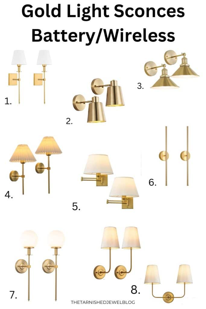 16 Best Gold Light Sconces (Battery + Hardwired)