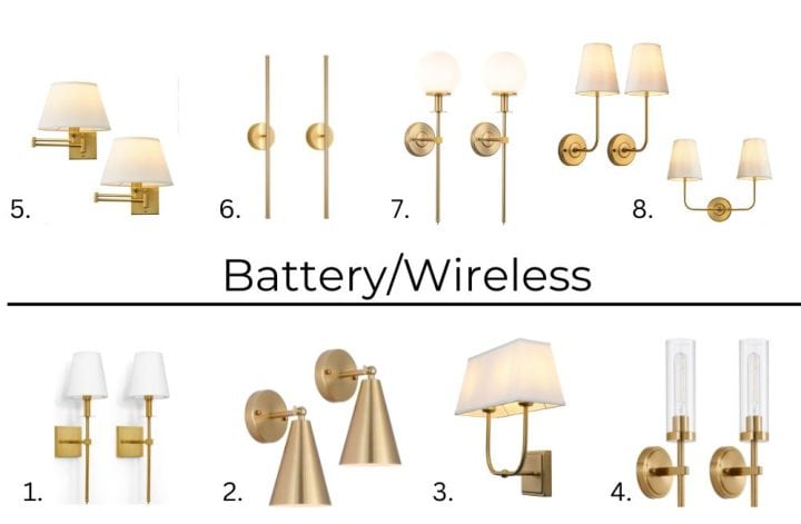 16 Best Gold Light Sconces (Battery + Hardwired)