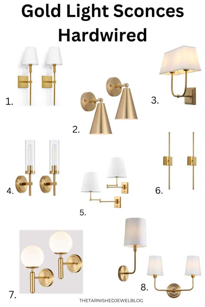 16 Best Gold Light Sconces (Battery + Hardwired)