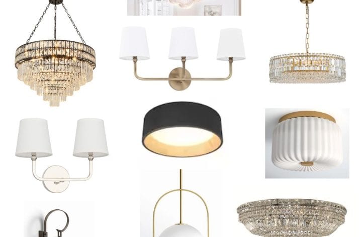 Our Whole House Lighting Plan:  Mixed Metals 